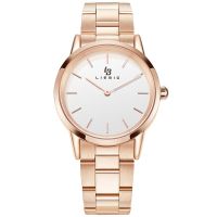 LIEBIG Luxury Couple Watch Quartz Wrist Watches Golden Fashion Stainless Steel Lovers Watch For Women &amp; Men Analog Wristwatch