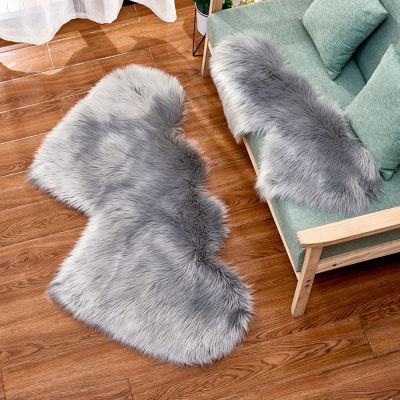 Winter Cars For Living Room Double Love Heart Shaggy Area Rugs Valentines Day Gift Shaggy Plush Floor Fluffy Mats taes 30