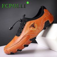 2023 New Men Golf Shoes Leather Brown Black Golf Training for Male Comfortable Gym Shoe Men Anti Slip Golf Sneakers Man Big Size