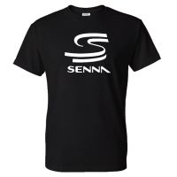 เสื้อยืดโอเวอร์ไซส์เสื้อยืดแขนสั้น คอกลม ผ้าฝ้าย พิมพ์ลาย Ayrton Senna F1 สีพื้น สไตล์สตรีท แฟชั่นสําหรับผู้ชาย 2023S-3X  U21X