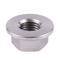 M10 x 1.25 mm TC4 titanium Ti flanged nut for screws SCREW-fastener