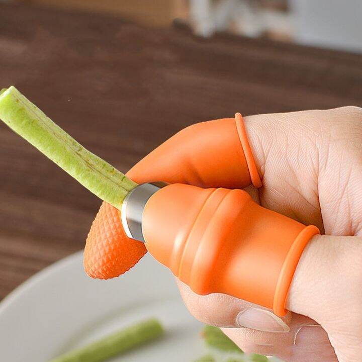 1set-silicone-finger-protector-knife-set-vegetable-fruit-pickle-picker-iron-nail-pick-grape-picker-for-garden-orchard-patch