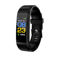 115plus Smart Watch With Sport Modes Waterproof Watches Heart Rate Blood Pressure Sleep Monitor 0.96 Inch Touch Screen Fitness Tracker