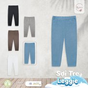 Quần legging dài cho bé gái từ vải sợi tre cao cấp Luxry ôm dáng bảo vệ