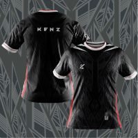 KENZ AW10 - JERSEY BLACK RED ABSTRACT SPORTWEAR EXCLUSIVE