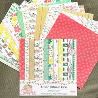 24Pcs/Lot Summer Retro Material Papers DIY Scrapbooking Album Diary Gift Decorative Paper Scrapbooking Paper
