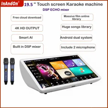 2023 21.5 8TB Touch Screen HDD Karaoke Machine Online Movie Smart