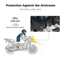 2023แฟริ่งห้องนักบินรถมอเตอร์ไซค์ R1250 ADV ผจญภัย R1250GS R1200 GS 2018 - 2022 R1200GS LC Forkshield Updraft