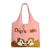 Chip N Dale Shoulder Commuter กระเป๋าผ้าใบ Tas Jinjing Kanvas ถุงความจุขนาดใหญ่กระเป๋าช้อปปิ้ง