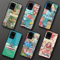 F-ffruitt-t เคสโทรศัพท์สำหรับ Samsung Galaxy S23 S22 S21 Pro Ultra M14 A14 A34 A54 A13 A33 A53 สีดำ PC แก้วฝาครอบโทรศัพท์-EDJLK STORE