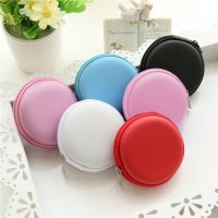 Mini Storage Box For Headphones Usb Hard Case Earphone Bag Key Coin Bags Waterproof Sd Card Cable Earbuds Holder Box Round Shape - Earphone Accessories - AliExpress