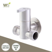 WS สต๊อปวาล์ว 2 ทาง Stainless304 ขนาด 1/2 นิ้ว (4 หุน) รุ่น Dew Drop WS-1412-L