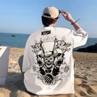 [มีสินค้า]KUSH Devil Angel T Shirt Design พิมพ์เสื้อผ้าขนาดบวก Men T Shirt