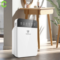 HOMEC เครื่องฟอกอากาศ เครื่องกรองอากาศ เครื่องกรองฝุ่น กรองฝุ่น PM2.5 Air Purifier พร้อมรีโมท ป้องกันภูมิแพ้ ตัวกรองถึง 4 ชั้น เสียงเบา