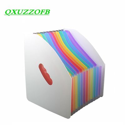 【CC】 File Folder Desktop Erectable Expanding Document Organizer 13 Pockets Multilayer Paper Notebook