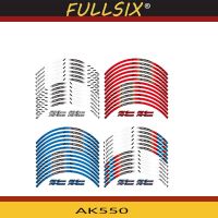 12 X Thick Edge Outer Rim Sticker Stripe Wheel Decals FIT KYMCO AK550 AK 550