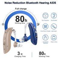 2021 Rechargeable Bluetooth Audifonos Sound Amplifier Hearing Aid In The Ear For Deafness AudÍFonos Headphones Wireless Headset