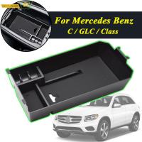 ที่เท้าแขนรถกล่องเก็บคอนโซลกลางถาดพาเลทสำหรับ Benz C GLC ชั้น W205 C180 C200 C260 C300 GLC260 GLC300