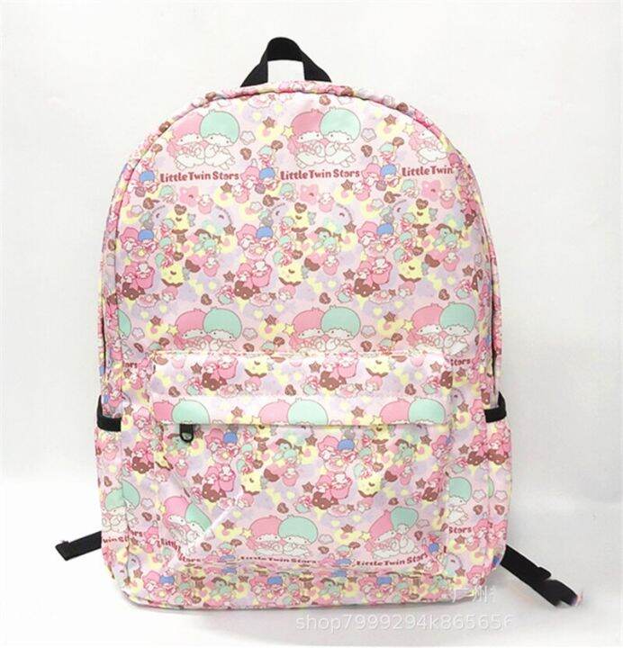 sanrio-anime-kuromi-cinnamoroll-my-melody-student-bag-backpack-parent-child-lightweight-tarp-backpacks-for-children-kawaii-toys