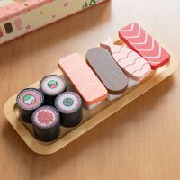 Kids Kitchen Miniature Food Simulation Sushi 3D Pretend Play Magnetic DIY Wooden Games Toys for Girls Kitchen Set