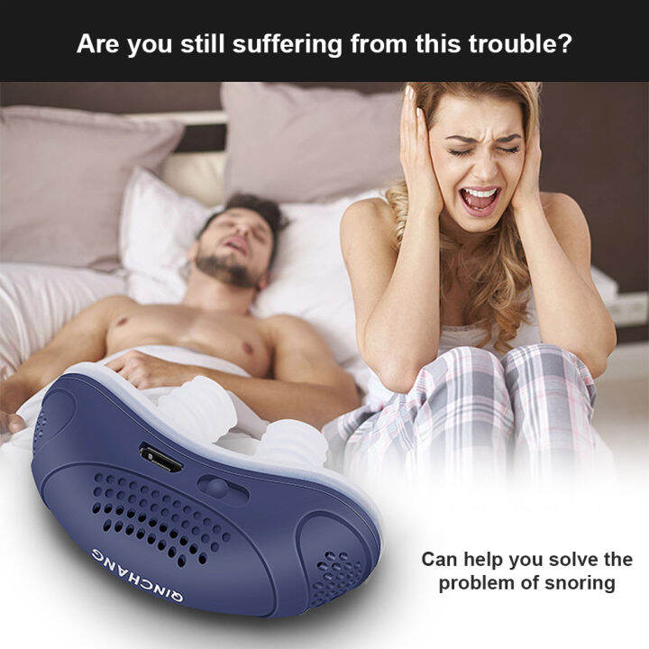 Micro Electric CPAP Noise Anti Snoring Device Sleep Apnea Snore Aid