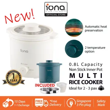 Toyomi 0.8L Electric Rice Cooker & Warmer with Stainless Steel Inner Pot RC  801SS