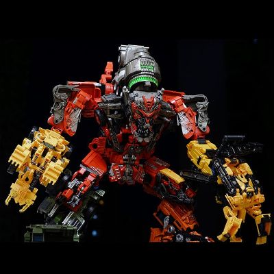 AOYI NEW 8 IN 1 Devastator Transformation Toys Anime Action Figure Model Jin Bao KO GT Truck Crane Robot Car Kids Boy Gift