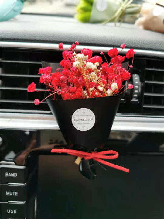 หางกระต่ายหญ้าดอกไม้แห้ง-gypsophila-ดอกไม้น้ำหอมปรับอากาศรถยนต์-car-air-outlet-คลิปน้ำมันหอมระเหยตกแต่งขนาดเล็กสด-dliqnzmdjasfg