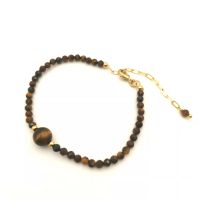 Genuine Tigers Eye celet Faceted Natural Gemstones Women Boho celet Pulsera Femme Gift 2022 New Jewelry Free Shipping