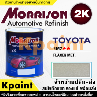 [MORRISON] สีพ่นรถยนต์ สีมอร์ริสัน โตโยต้า เบอร์ T-4M7 ** ขนาด 1 ลิตร - สีมอริสัน TOYOTA.