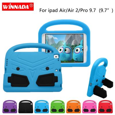 【DT】 hot  For ipad Air 1/ 2 Case for ipad pro 9.7 Kids cute Tablet Cover shock proof EVA foam Hand-held Stand Cover for ipad 9.7