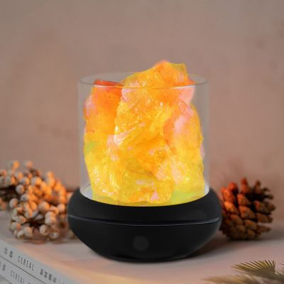 Himalayan Crystal Salt light Creative DC 5V LED Aromatherapy Night Light Portable Rock Lamps USB Air Purifier Stone atmosphere Night Lights