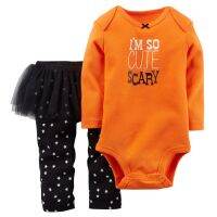 BIG SALE New Baby Girls Halloween Set Toddler Girl Cotton Bodysuit Tutu Pant 2-pcs Suit Infant Girl Halloween Clothing Set 6m  by Hs2023