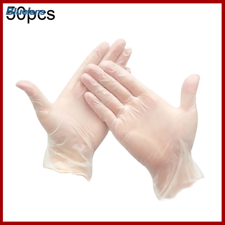 50ชิ้นถุงมือทิ้งผ้ากันเปื้อนไนไตรล์-anti-stain-ถุงมือทำความสะอาดสำหรับ-home