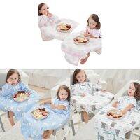 Coverall Baby Feeding Bib Long Sleeves Smock For Eating ผ้ากันเปื้อนทำความสะอาดง่าย Neutral