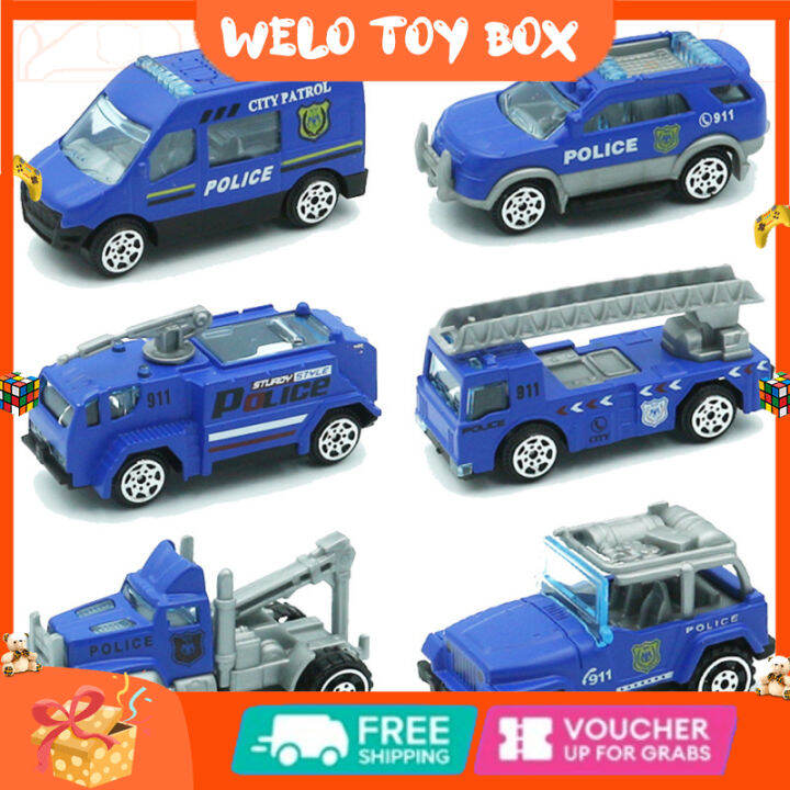 6pcs-1-32-alloy-car-toy-simulation-fire-fighting-truck-engineering-vehicle-military-police-car-for-boys-gifts