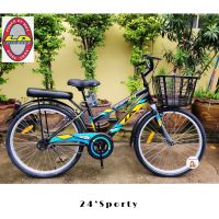 ?ล้ออัลลอยด์+เบาะท้ายนิ่ม? LA Bicycle จักรยาน Sport Bike รุ่น 24" SPORTY จักรยานผู้ใหญ่ รถจักรยานแม่บ้าน จักรยานแม่บ้าน