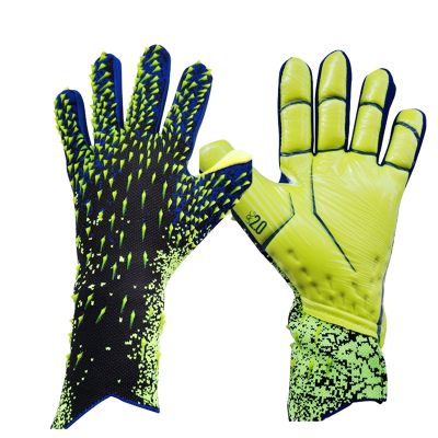 Goalie Gloves Latex Soccer Goalie Goalkeeper Gloves Anti-Slip Football Glove Finger Protection Gloves Soccer Equipment Green,No.10