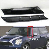 สำหรับ BMW Mini Cooper R57 R55 R56 07-15ด้านหน้ากระจกโพสต์ตัดสดใสสีดำภายนอกปั้น A เสาปก