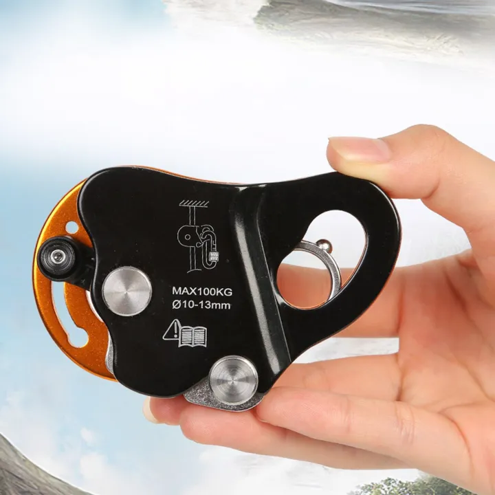 Outdoor Rock Climbing Rope Grab Self Locking Fall Arrester Protection
