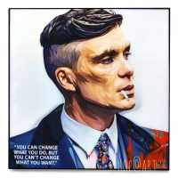 Thomas Shelby #1 โธมัส เชลบี้ Tommy Peaky Blinders พีกี้ ไบลน์เดอร์ รูปภาพ​ติด​ผนัง​ pop art พร้อมกรอบและที่แขวน แต่งบ้าน​ กรอบรูป​​ ของขวัญ