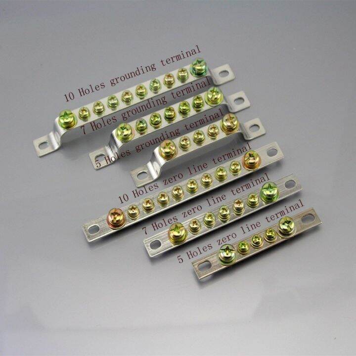 1 Pcs 5HOLE 7HOLE 10HOLE Copper Strip Row Terminal Copper Bar Power Distribution Box Terminal