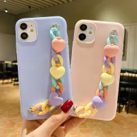 Macaron Lovely Bracelet Chain Phone Case For Oneplus 11 10T 10R 9R 9 Pro 8T 7T 6T 5 N20 SE One Plus Nord CE 2 LiteTPU Back Shell Phone Cases