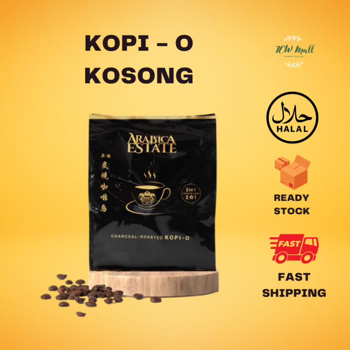 Arabica Estate Kopi O Kosong Charcoal Roasted Coffee No Sugar
