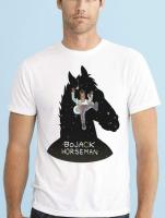 BOJACK HORSEMAN เมาฝาครอบทีวีการ์ตูน AARON PAUL เสื้อยืด USA ขนาด FQ1