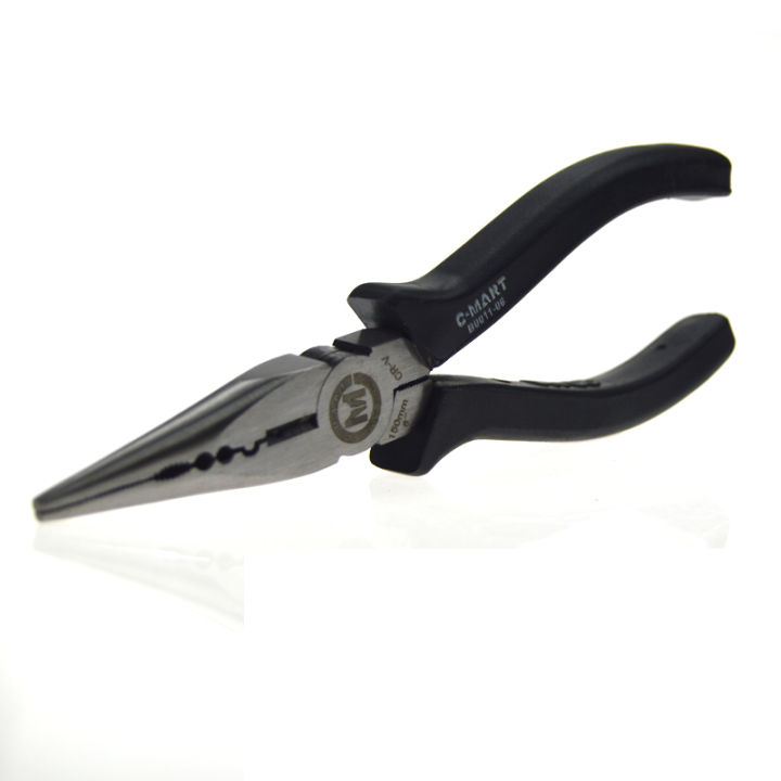 6-inch-pointed-nosed-plier-long-flat-nose-pliers-sharp-nose-nipper-plier-wire-strippers-cable-cutting-shears-b0011