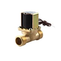 1/2 3/4" Brass Electric Solenoid Valve 12v 24v 220v Water Inlet Flow Switch Valve For Solar Water Heater Valves