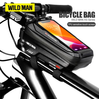 WILD MAN X2 Bicycle Bag EVA Hard Shell Waterproof Touch Screen High Capacity Road Bike Mountain Bike Anti-vibration Cycling
