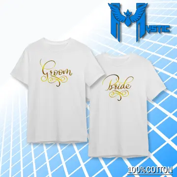 bride and groom couple shirt