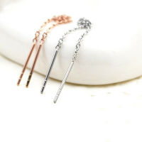 hang qiao shop   Ladies Earring Ear Line Titanium Steel noble elegant high quality temperament